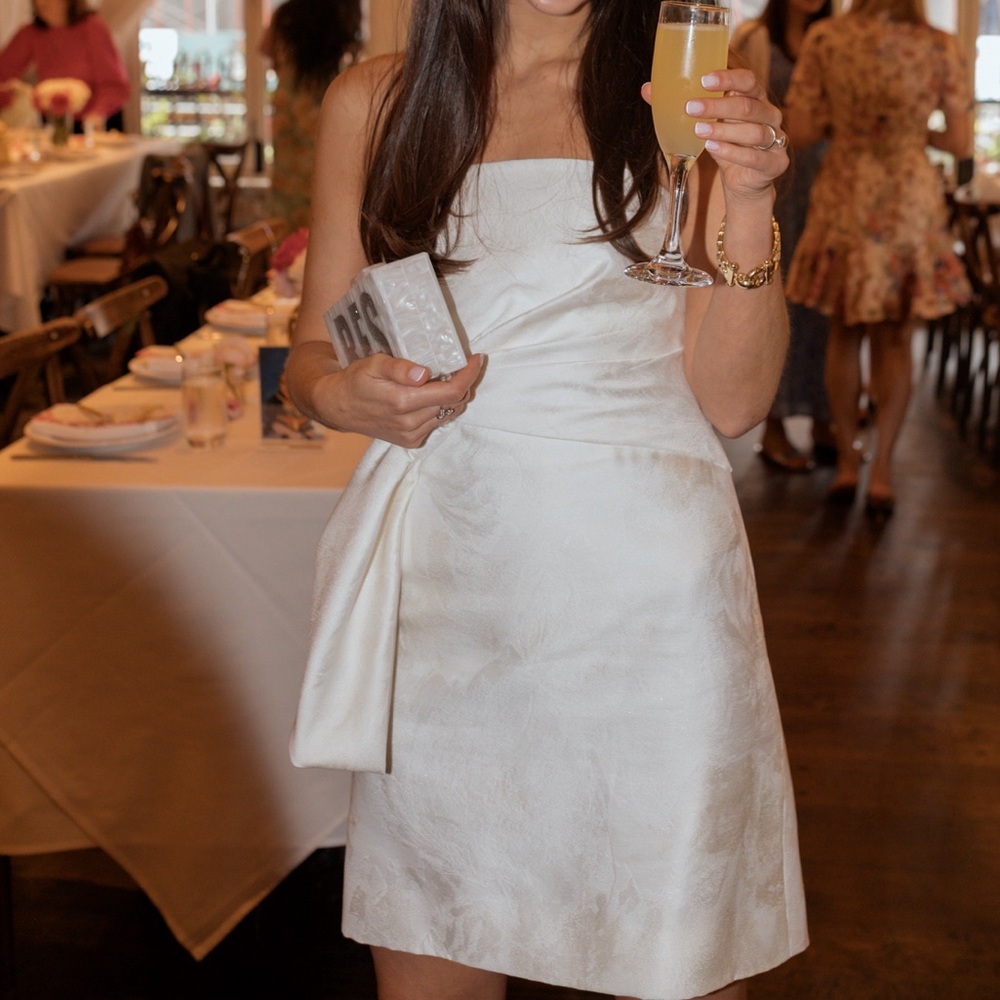 Lela Rose White Mini (Bridal!)